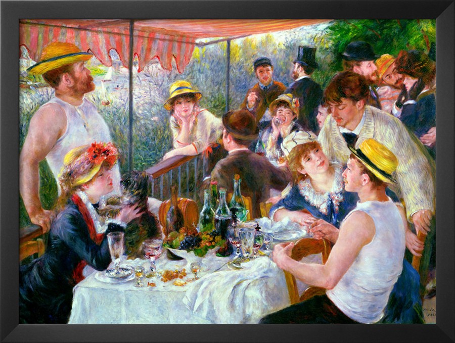 The Luncheon of the Boating Party, c.1881 - Pierre Auguste Renoir Painting